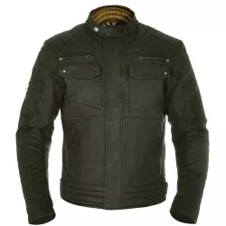 Veste moto OXFORD Hardy Wax couleur olive