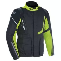 Veste moto Oxford Montreal 4.0 MS Dry2Dry Noir / Jaune Fluo