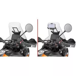 Châssis support GPS FB7716 GIVI à monter derrière la bulle, pour KTM 790 et 890 Adventure 2023 et +
