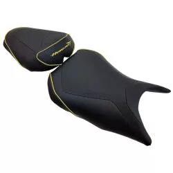 Selle Bagster READY LUXE noire liseré jaune pour Honda CB750 Hornet 2023 et +