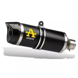 Silencieux THUNDER ARROW 71729AKN Aluminium "Dark" embout Carbone pour Suzuki GSXR600 i.e. et GSXR750 i.e. 2008-2010