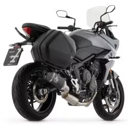Ligne complète racing ARROW 71004VAN, silencieux Veloce Aluminium Dark pour Triumph Tiger 660 2022 et +
