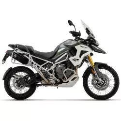 Silencieux racing VELOCE ARROW 72003VAN Aluminium "Dark" embout Carbone pour Triumph Tiger 1200 2022 et +