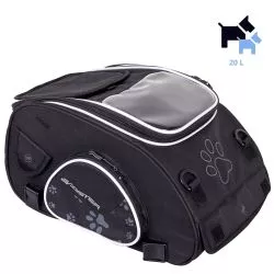 Sacoche réservoir pour chien Bagster Discovery PUPPY SMALL Noir, 20 Litres.