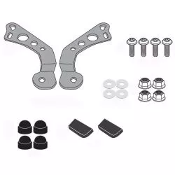 Kit d'attaches spécifiques GIVI AL8206A pour fixation du pare-brise 8206A sur Moto Guzzi V7 850 Stone / Special 2021 et +