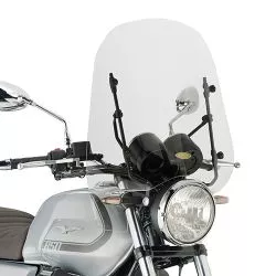 Pare-brise Haute protection spécifique, incolore GIVI 8206A pour Moto Guzzi V7 850 Stone / Special 2021 et +