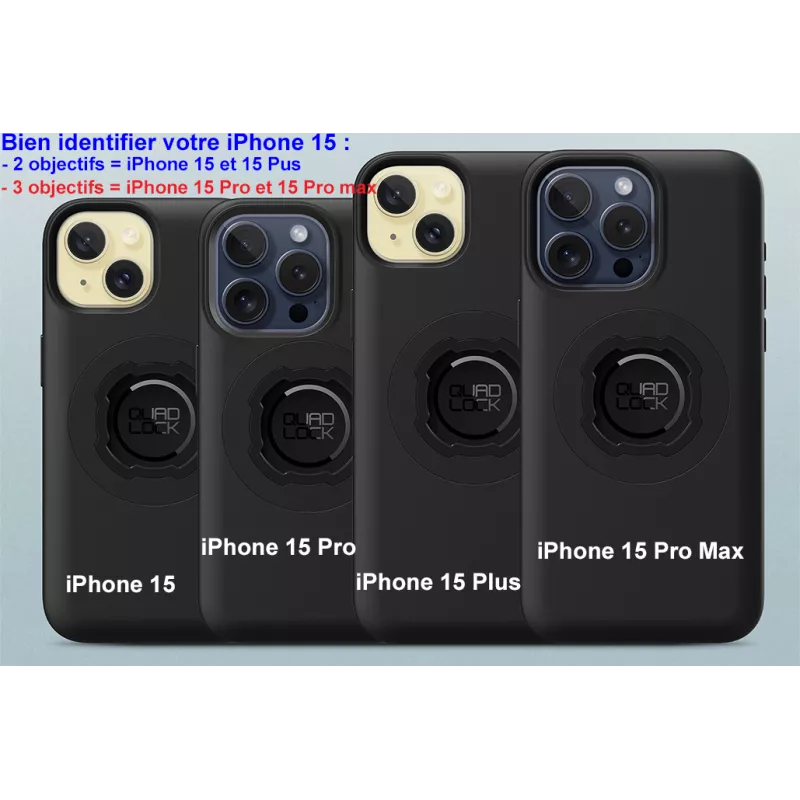 Coque QUAD LOCK pour votre iPhone 15 Pro Max - Tech2Roo