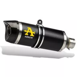Silencieux STREET THUNDER DARK ARROW aluminium noir pour Yamaha MT07 et Tracer 700