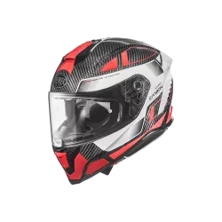 Casque intégral PREMIER Hyper Carbon TK 92 carbone / rouge / blanc