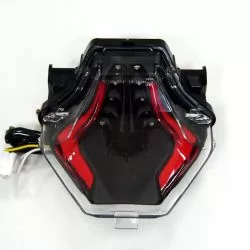 Feu arrière à LED Ermax + néon et clignotants intégrés pour Yamaha MT07 2014-2017
