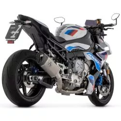 Silencieux racing PISTA ARROW 71006PT Titane embout Carbone pour BMW M1000R 2023 et +