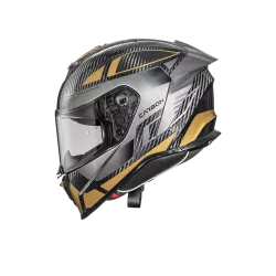 Casque intégral PREMIER Hyper Carbon TK 19 or / gris / carbone