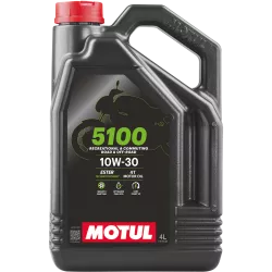 Huile moteur 4T 10W30 MOTUL 5100 4 litres - Technosynthese