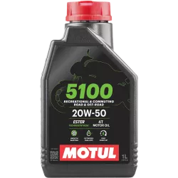 Huile moteur 4T 20W50 MOTUL 5100 1 litre - Technosynthese
