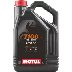 Huile moteur 4T 20W50 MOTUL 7100 4 litres - 100% Synthèse
