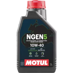 Huile moteur 4T 10W-40 MOTUL NGEN 5 - 1 litre - Mélange synthétique durable