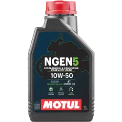 Huile moteur 4T 10W-50 MOTUL NGEN 5 - 1 litre - Mélange synthétique durable