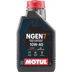 Huile moteur 4T 10W-40 MOTUL NGEN 7 - 1 litre - Mélange synthétique durable