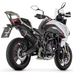 Silencieux INDY RACE ARROW 71960AKN Aluminium Dark embout carbone pour Benelli TRK702 et TRK702X 2023 et +