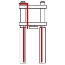 Durite aviation sur mesure - Montage trois durites