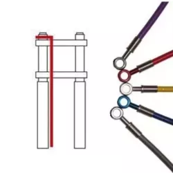 Durite aviation par modèle de moto - une durite Avant