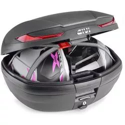 Top Case moto GIVI MONOKEY V45N, 45 litres, avec catadioptres rouges