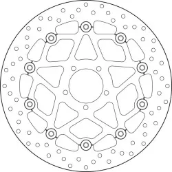 Disque de frein BREMBO Oro semi-flottant - 78B408B1