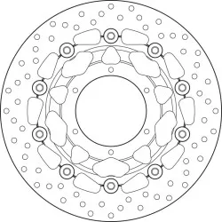Disque de frein BREMBO Oro flottant - 78B40838