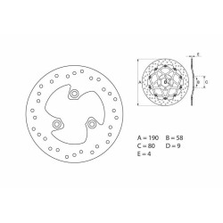 Disque de frein BREMBO Oro fixe - 68B40715