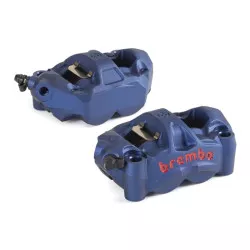 Étrier de frein Avant Gauche BREMBO M50 120A88579 - Ø30mm - Bleu - Entraxe 100 mm