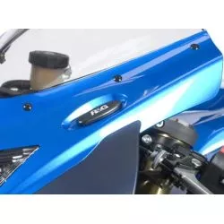 Cache orifice retroviseur R&G RACING noir pour Suzuki GSXR600 et GSXR750 2011-2012 (L1 / L2)