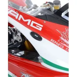 Caches orifice rétroviseur R&G RACING noir pour MV Agusta F3 675 2012 et +, F3 800 2013 et +, F4 2010 et +