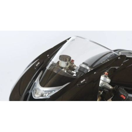 Caches orifice rétroviseur R&G RACING noir Triumph Daytona 675/R