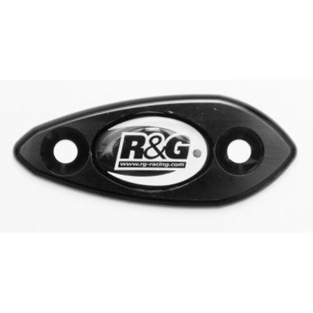Caches orifice rétroviseur R&G RACING noir pour Kawasaki 2009-2010, ZX6R 2009-2012