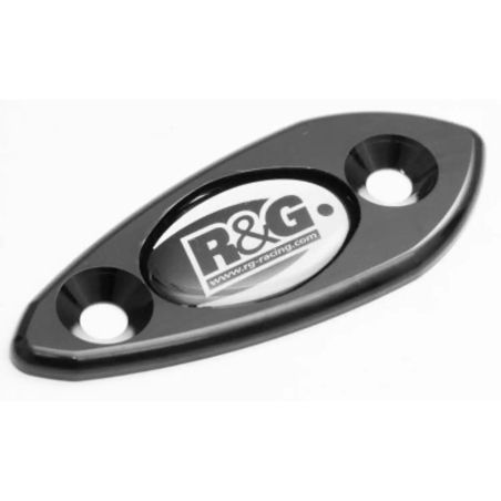 Caches orifice rétroviseur R&G RACING noir pour Kawasaki 2009-2010, ZX6R 2009-2012
