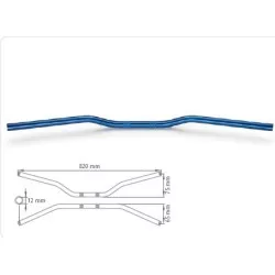 Guidon moto ABM Streetbar - 22mm