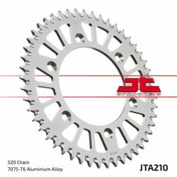 Couronne JT SPROCKETS aluminium ultra-light anti-boue 210 - 520 - 44 dents