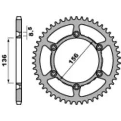 Couronne PBR acier standard 820 - 520