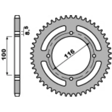 Couronne PBR acier standard 467 - 420