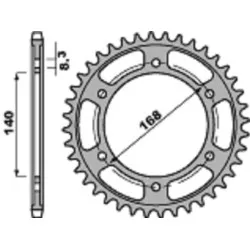 Couronne PBR acier standard 4550 - 525