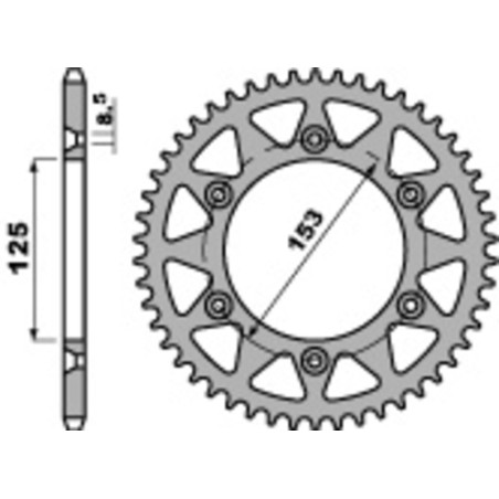 Couronne PBR acier standard 289 - 520