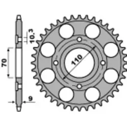 Couronne PBR acier standard 247 - 520