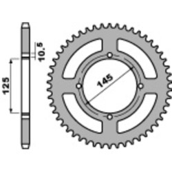 Couronne PBR acier standard 857 - 520