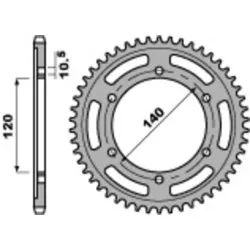 Couronne PBR acier standard 5301 - 525