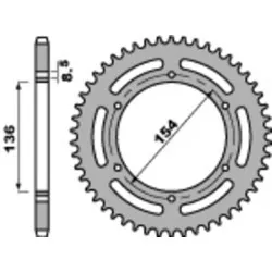 Couronne PBR acier standard 4546 - 520