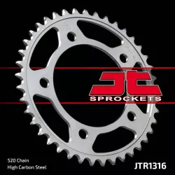 Couronne JT SPROCKETS acier standard 1316 - 520 - 39 dents