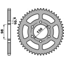 Couronne PBR acier standard 483 - 630