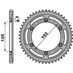 Couronne PBR acier standard 4547 - 428