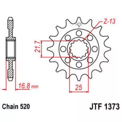 Pignon JT SPROCKETS 17 dents acier standard 1373 - 520