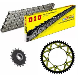 Kit chaîne DID/JT 520VX3 13/45 standard - couronne ultra-light anti-boue